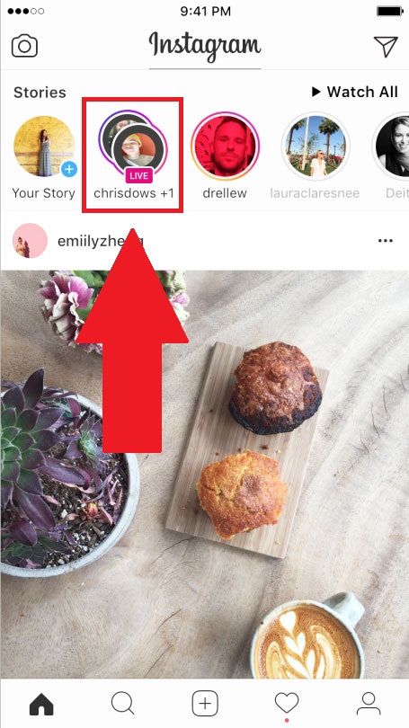 Как посмотреть Прямой Эфир Инстаграм с другом